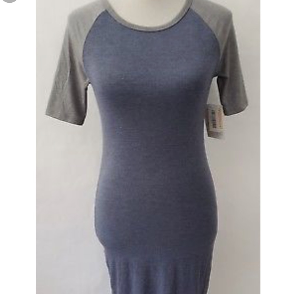 Lularoe Julia dress XS in pinkish/purple and grey